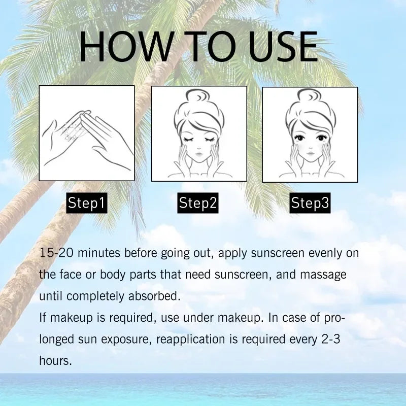 Facial Body Sunscreen Whitening Sun Cream