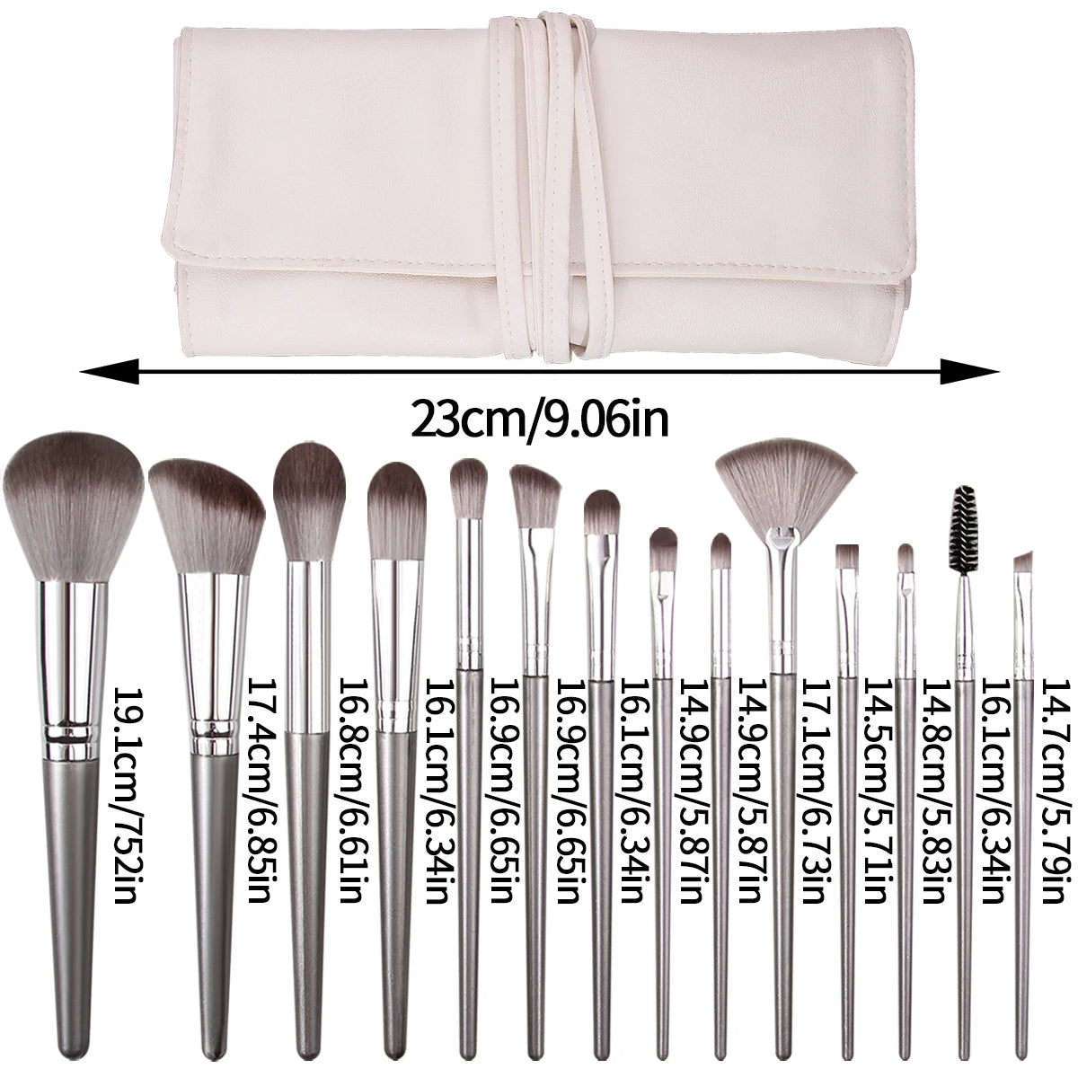 14PCS PU makeup packaging beginner makeup brush set