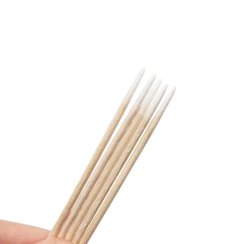 Nails Wood Cotton Swab Clean Sticks Bud