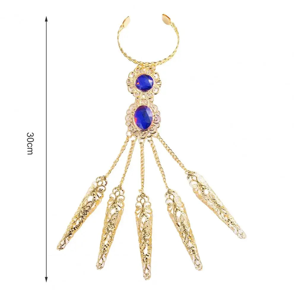 Finger Bracelet Golden 5 Long Finger Nails