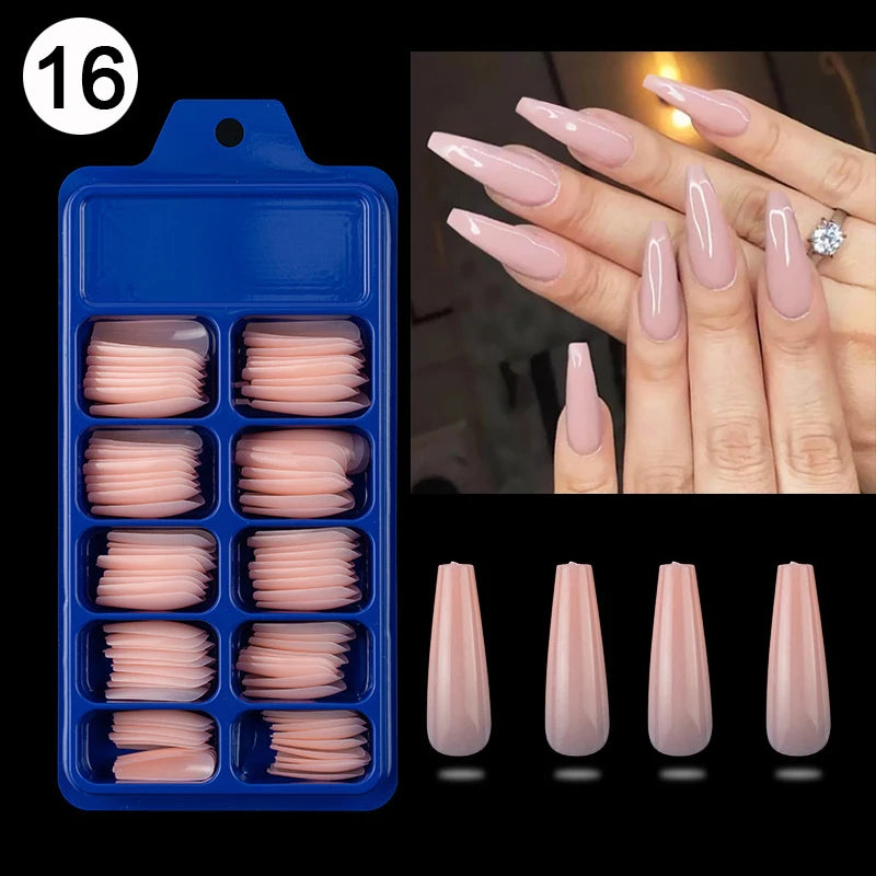 100pcs/box Acrylic Artificial False Nail