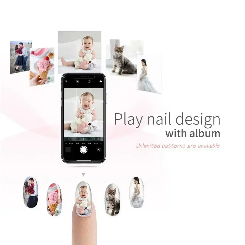 3D Portable Mobile Nail Painting Machine for Home Nail Salon