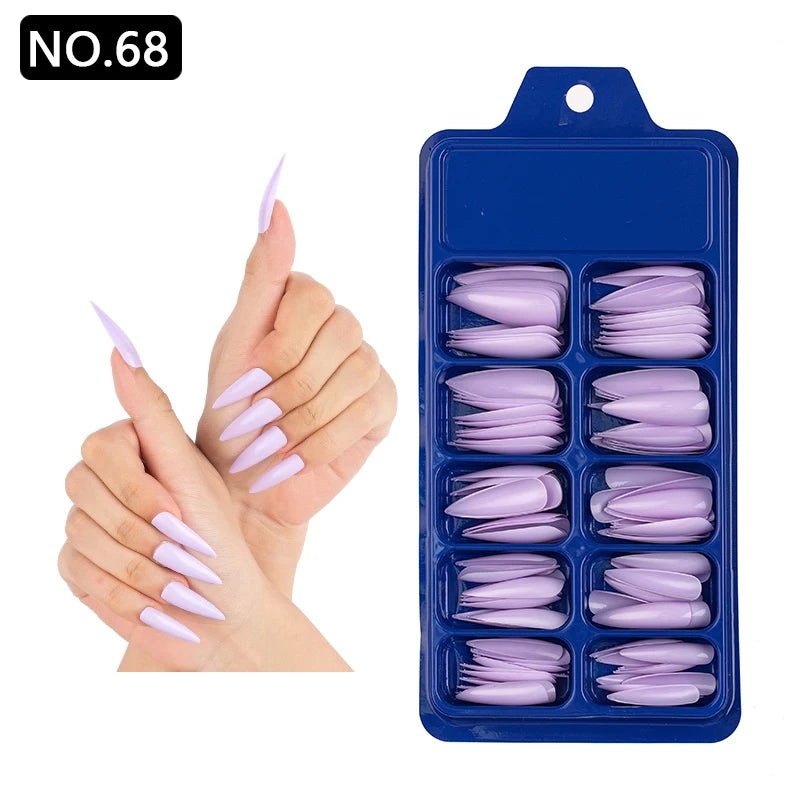 100pcs/box Acrylic Artificial False Nail