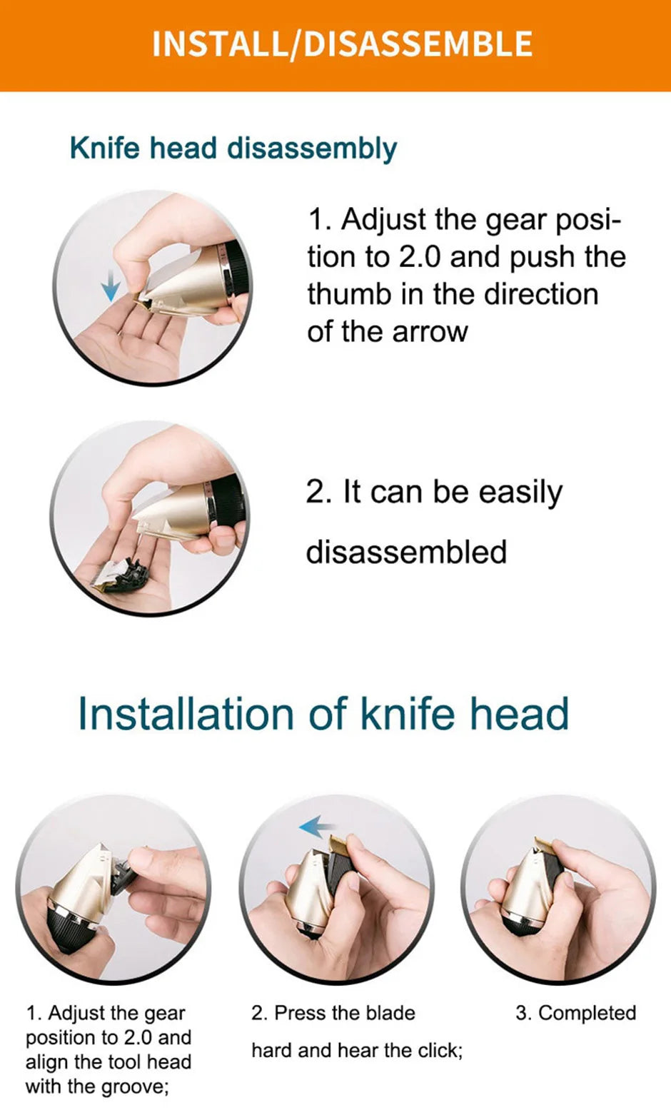 Haircut Trimmer Shaver Set Pets Fader