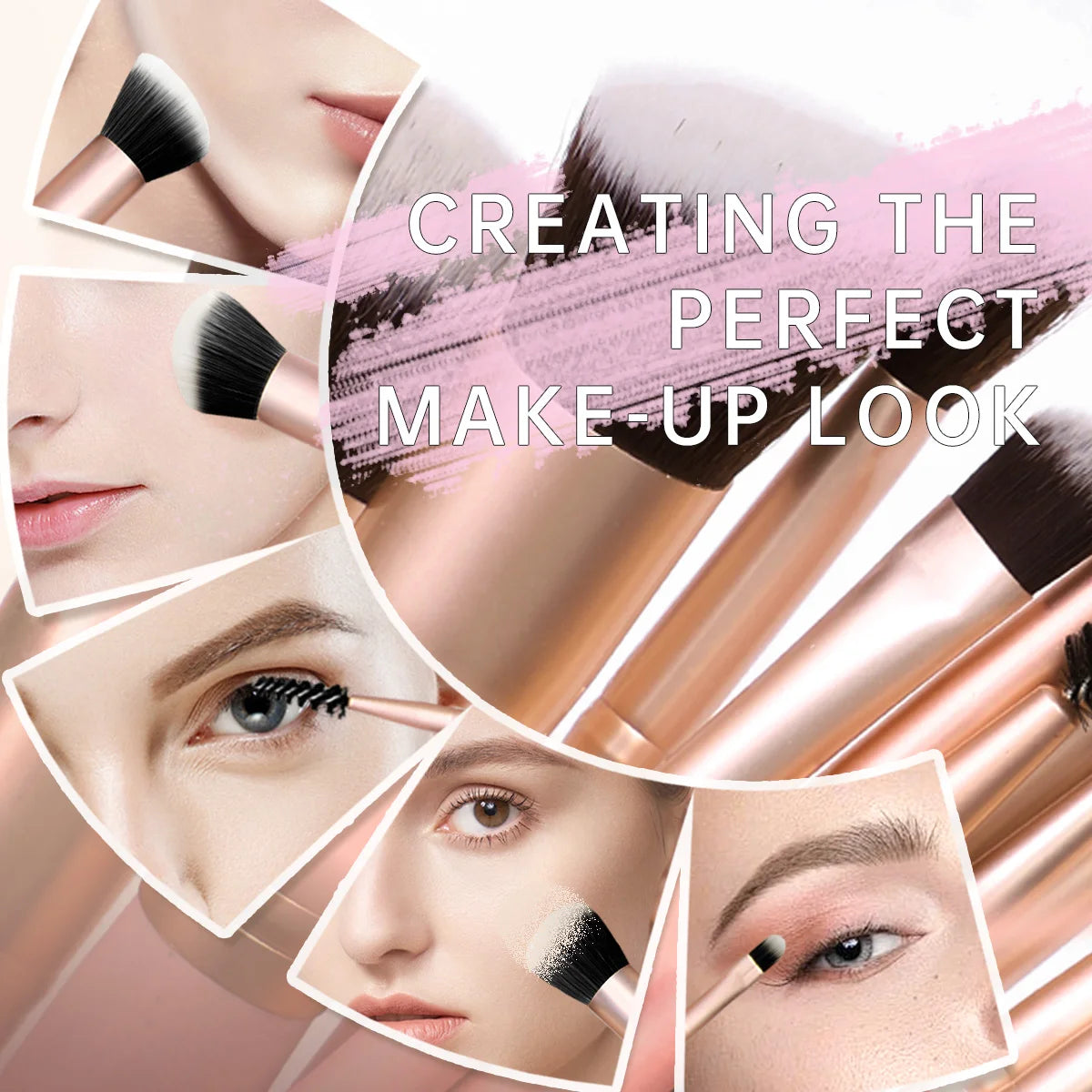 Set of 25 professional makeup tools
