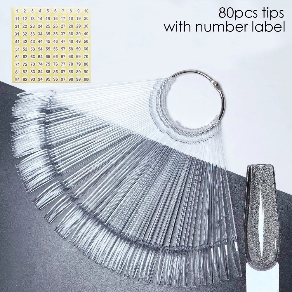 Nail Display Sticks Nail Swatch False Nail Tips