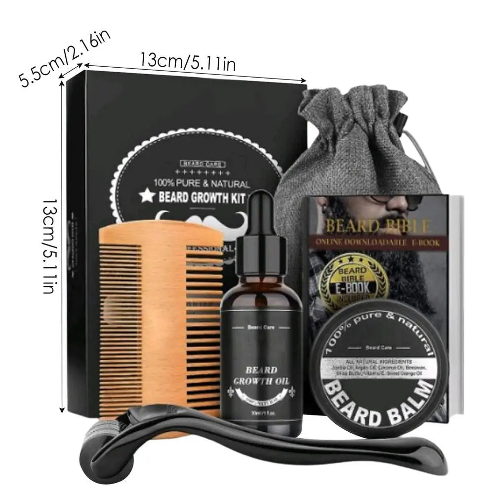 5pcs Men Beard Barba Grooming Beard Set