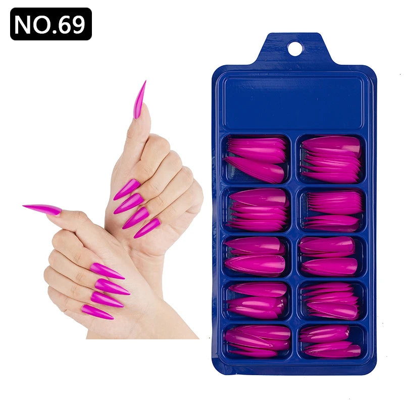100pcs/box Acrylic Artificial False Nail