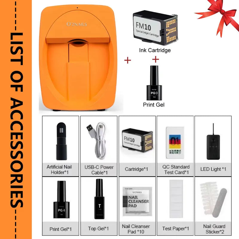 O2NAILS Smart Professional Mobile Nail Printer Machine
