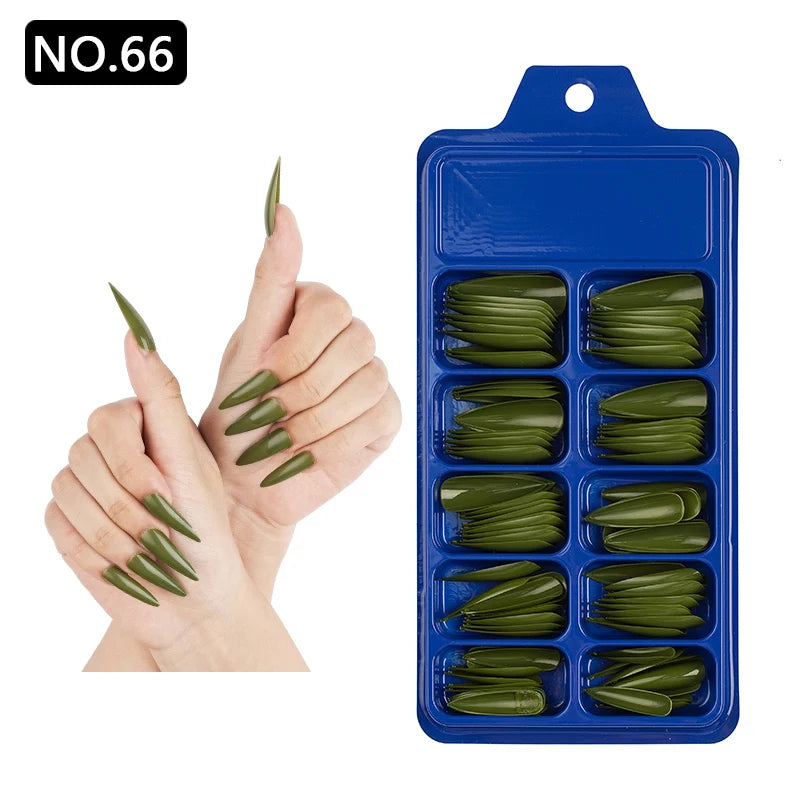 100pcs/box Acrylic Artificial False Nail