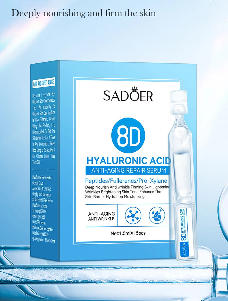 Hyaluronic Acid Face Serum Moist Tender Skin