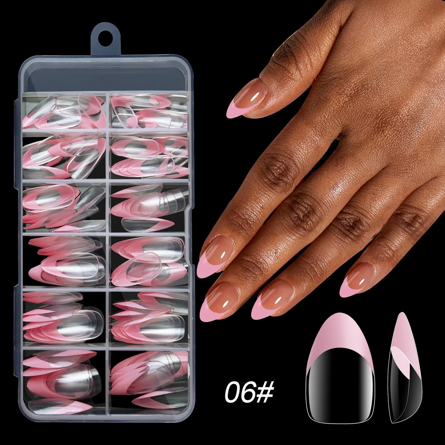 120pcs/box Acrylic French False Nails
