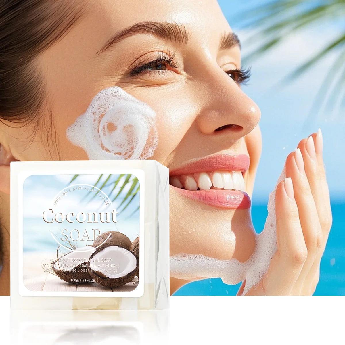 Coconut Milk Organic Pure Plant Extract Soap
