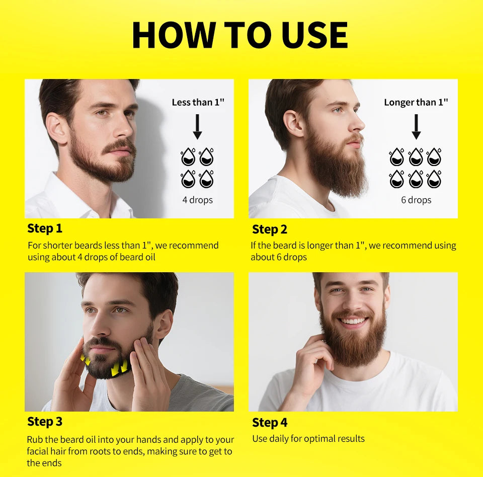 SEVICH Natural Beard Growth Oil for Men
