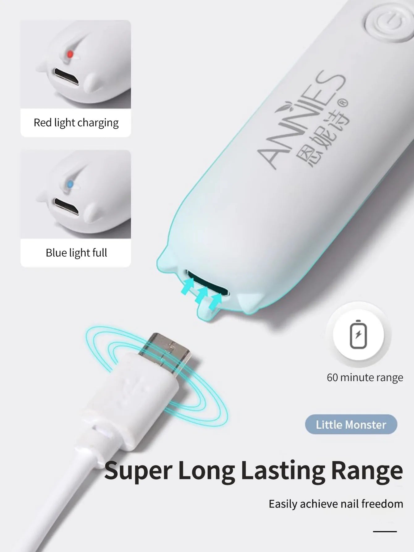 3W Mini Nail Dryer Quick-Drying UV Lamp