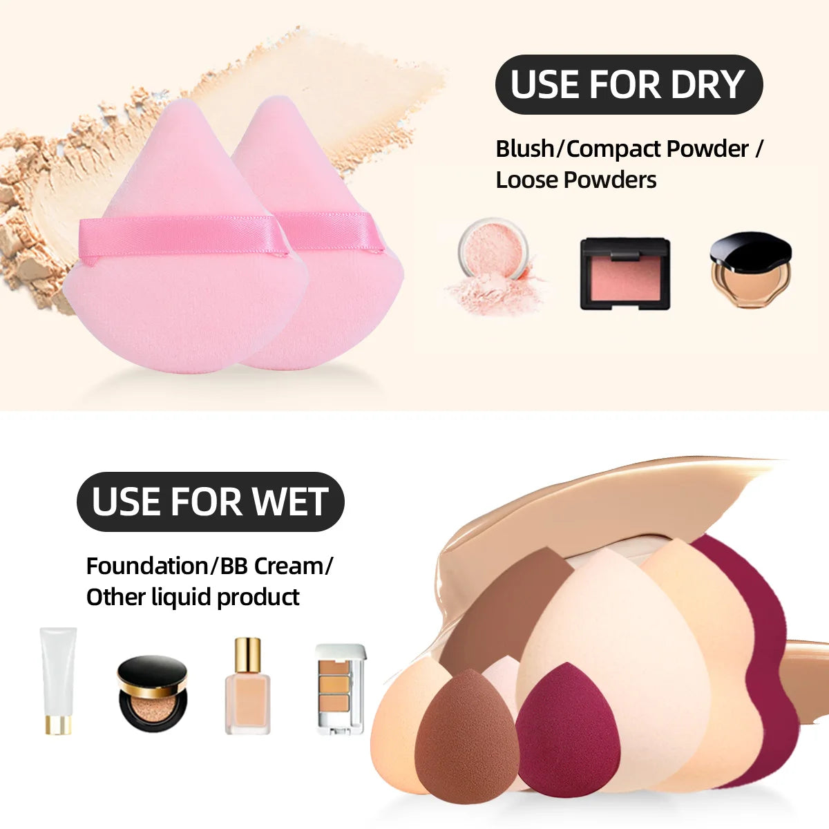 Set of 25 professional makeup tools