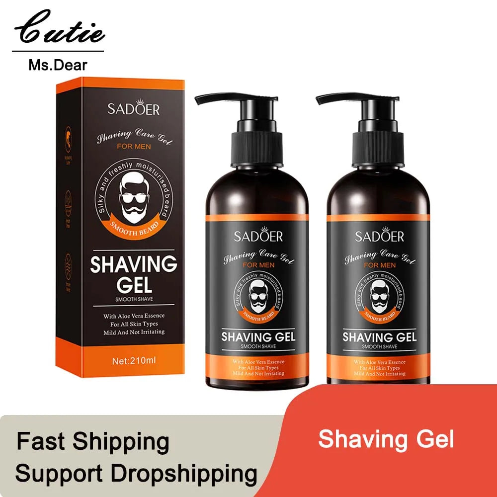 2PCS Men's Shaving Gel Non