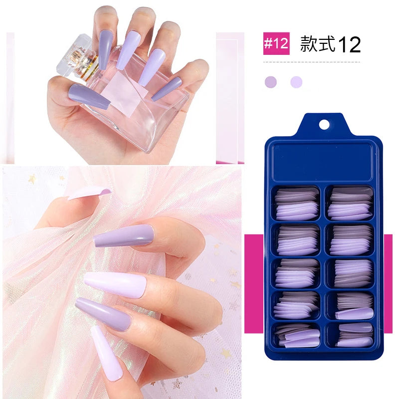100pcs/box Acrylic Artificial False Nail