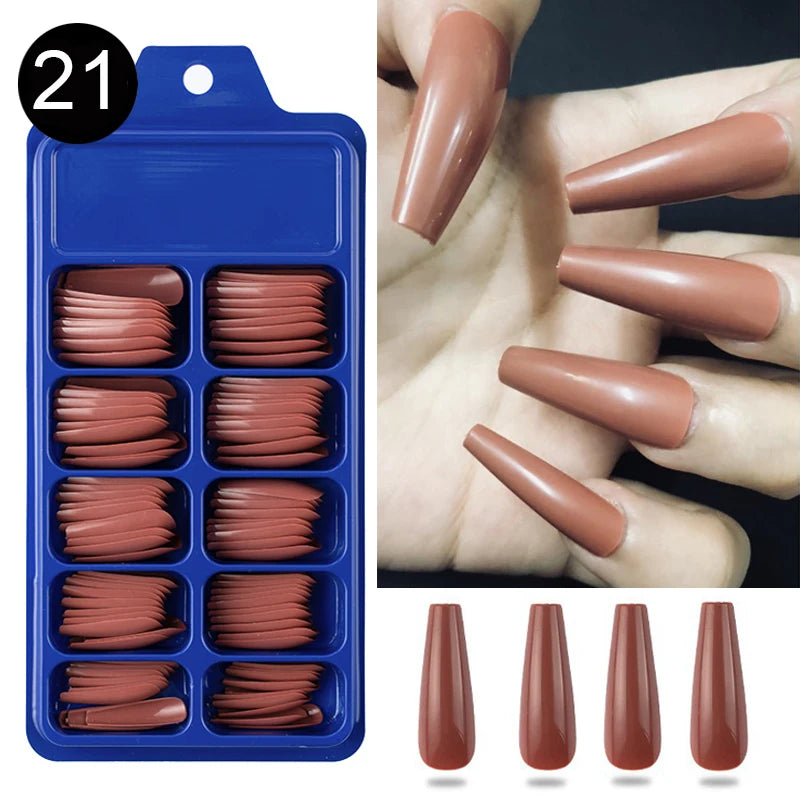 100pcs/box Acrylic Artificial False Nail