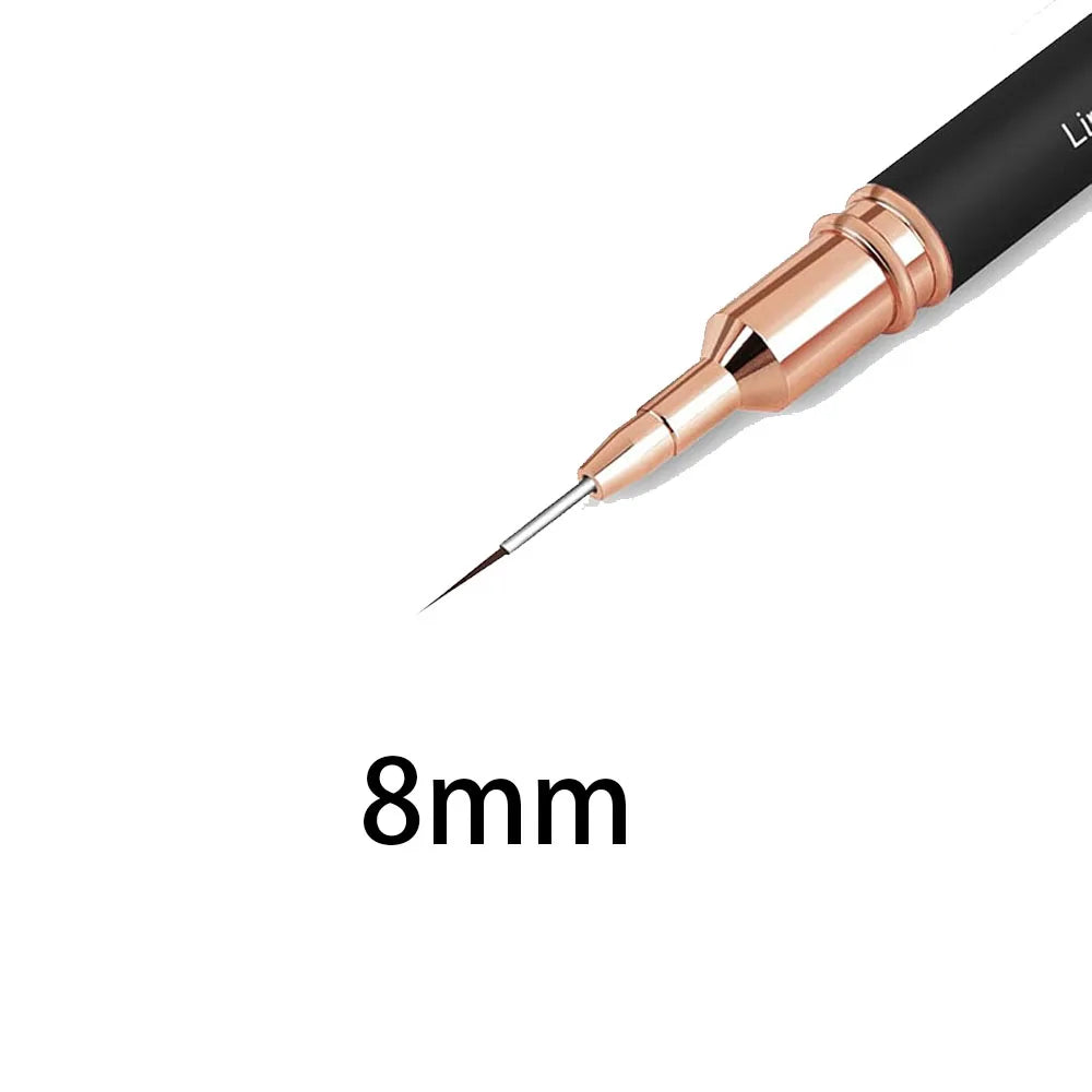 Black Nail Art Liner Brushes