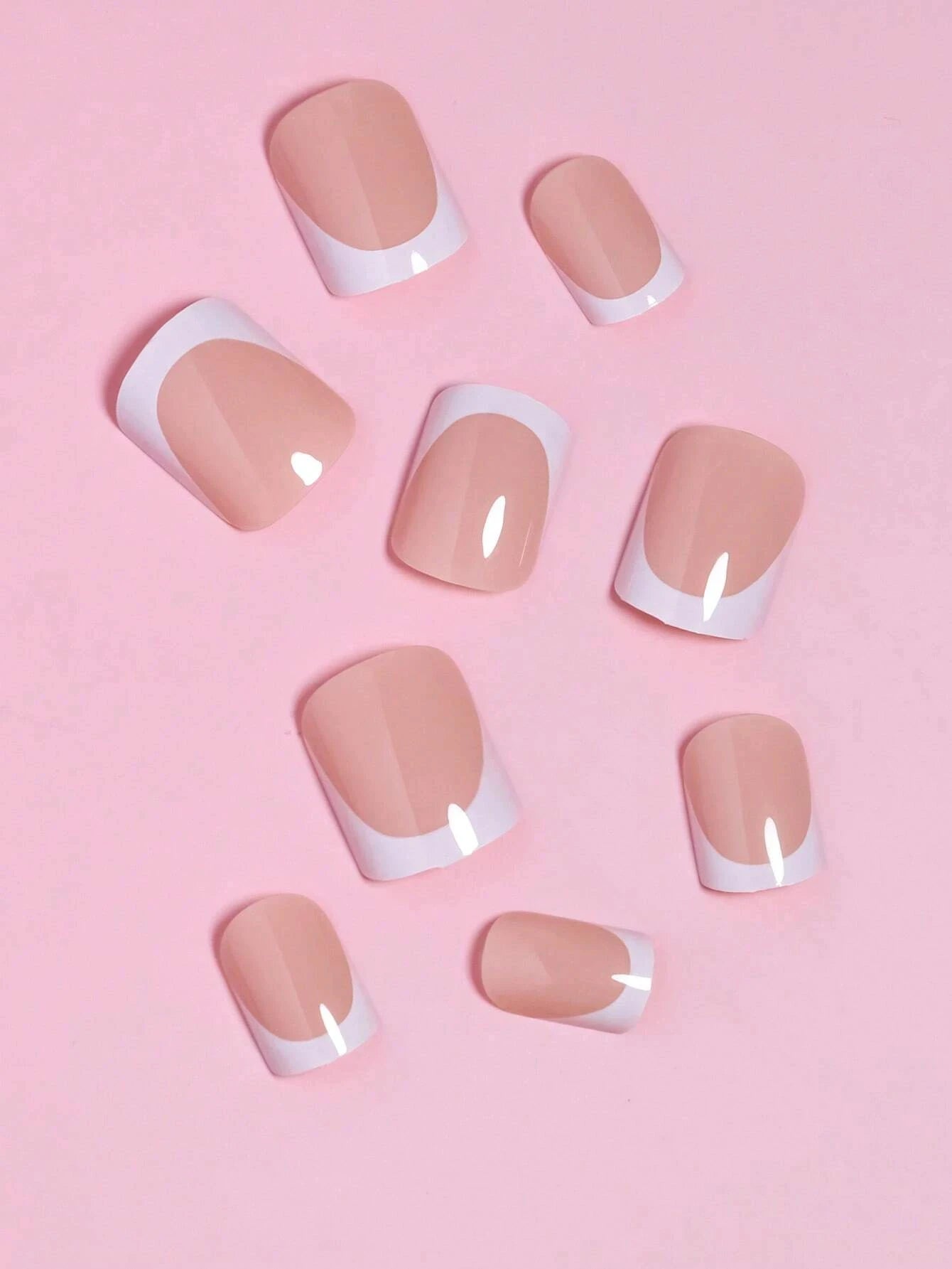 24pcs/set short square false nails for women