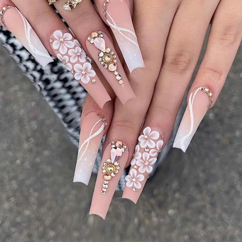 24Pcs Artificial Finger Nails