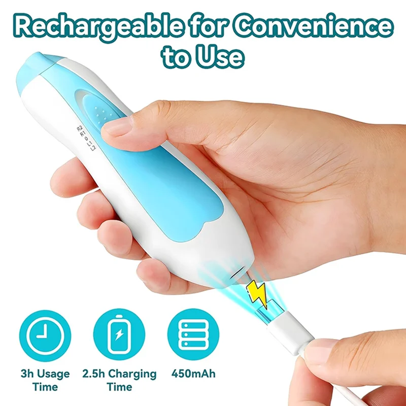 WOTT-Grooming Kit 6 In 1 Electric Baby Nail Clipper