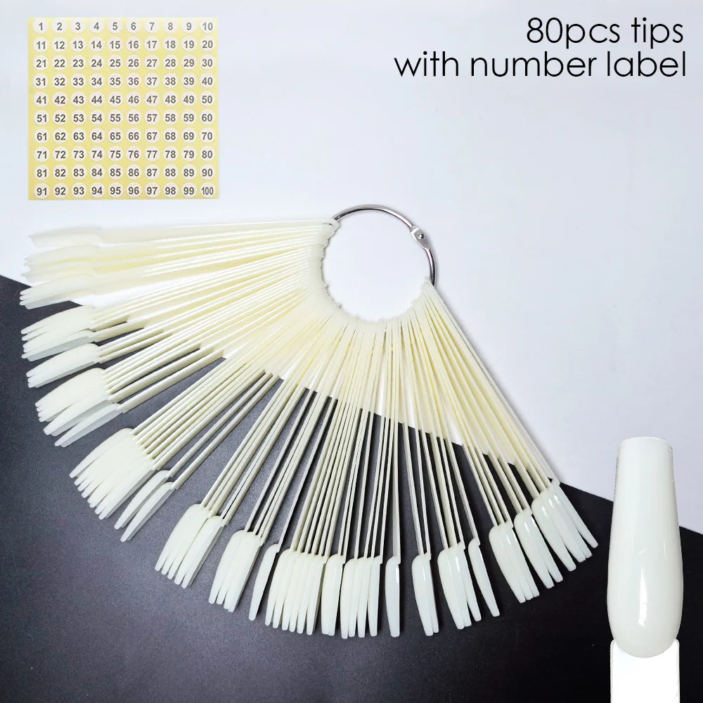 Nail Display Sticks Nail Swatch False Nail Tips