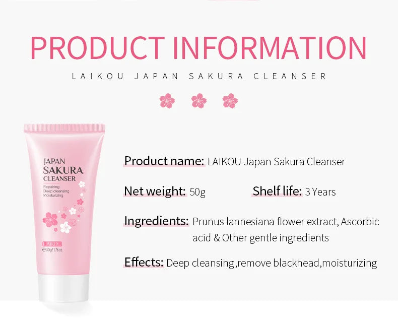 9pcs Facial Products Kit Sakura Skin Care Set