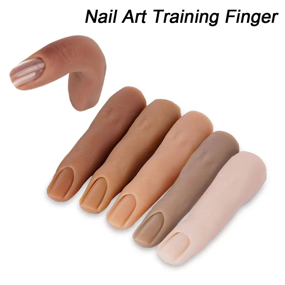 1Pcs Nail Art Training Hand False Finger Nail