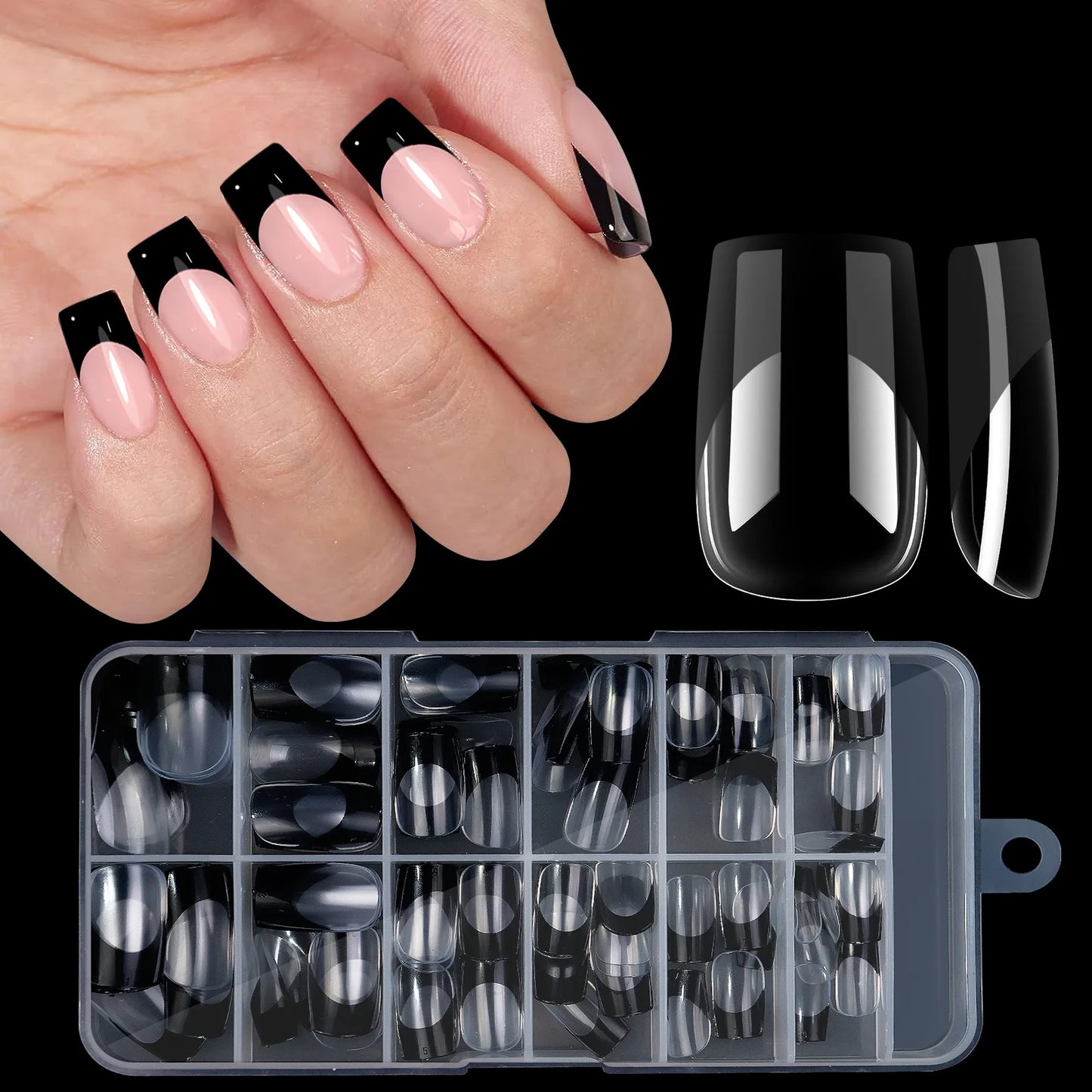 120pcs/box Acrylic French False Nails