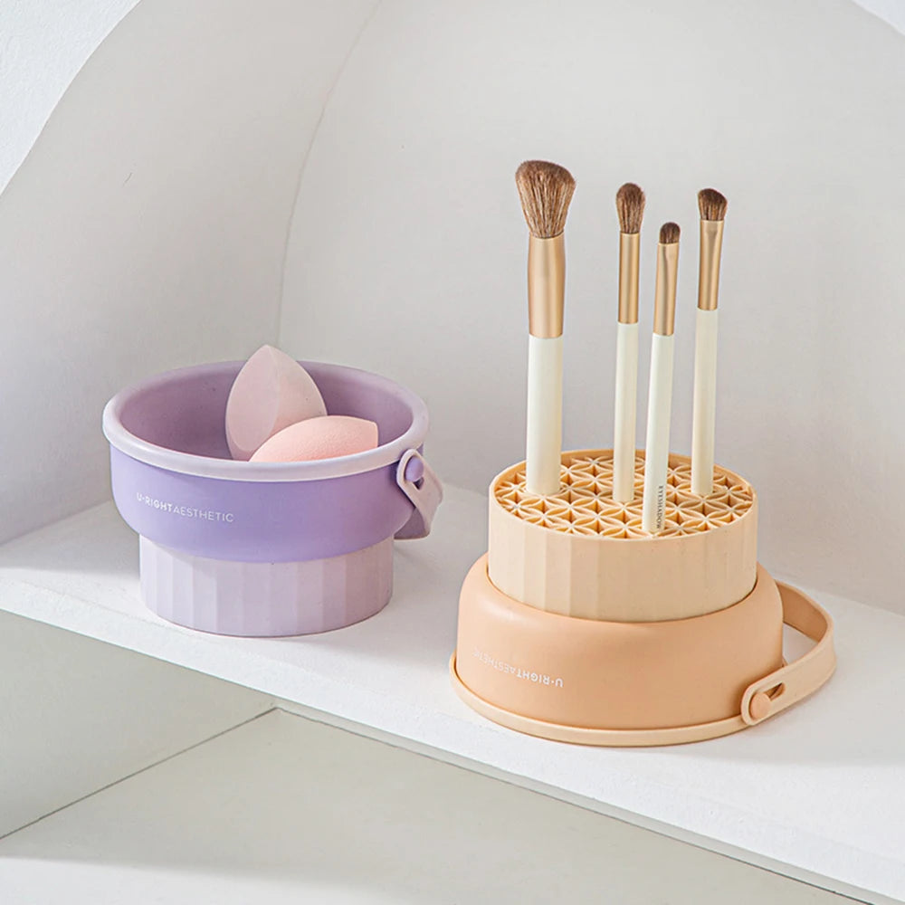 Makeup Brush Cleaning Bucket Washing And Drying Tools