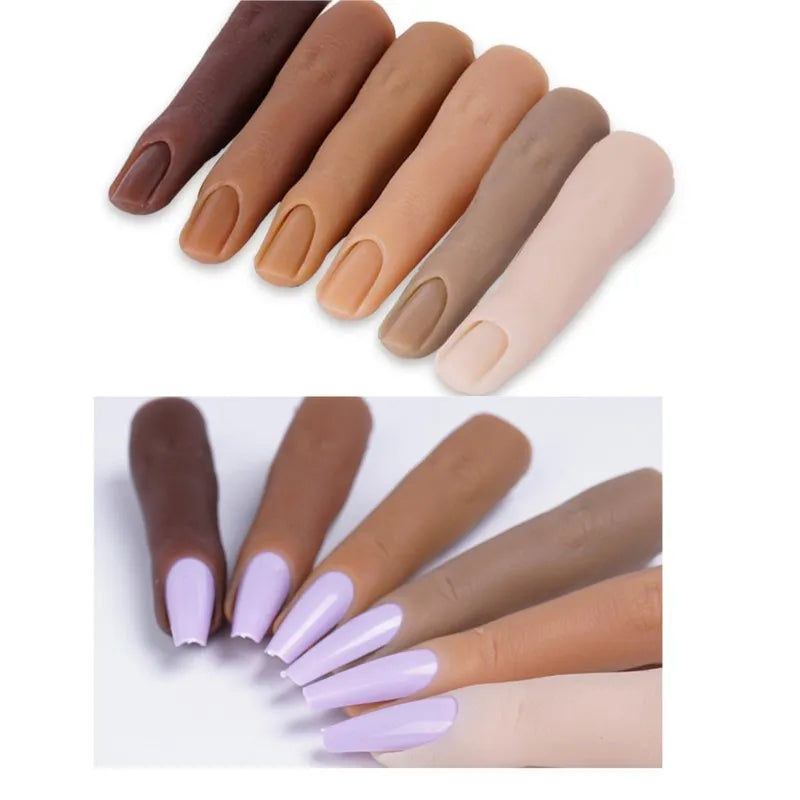 1Pcs Nail Art Training Hand False Finger Nail