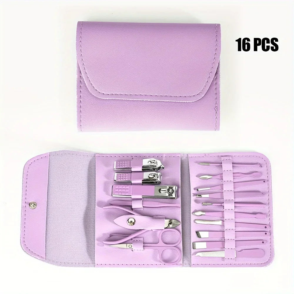 16pcs Professional Nail Clippers