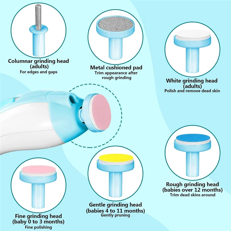 WOTT-Grooming Kit 6 In 1 Electric Baby Nail Clipper