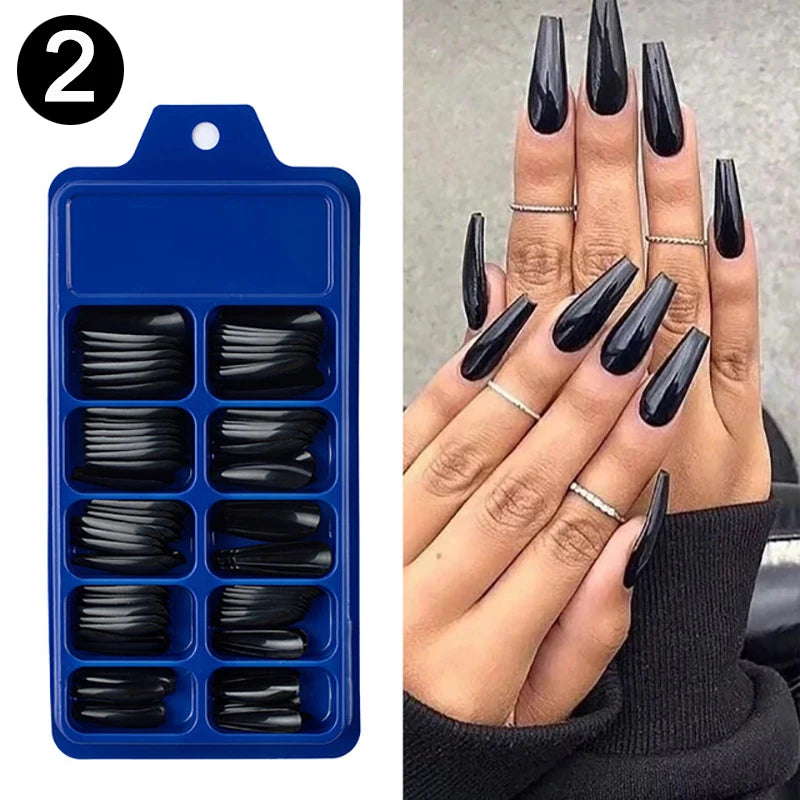 100pcs/box Acrylic Artificial False Nail