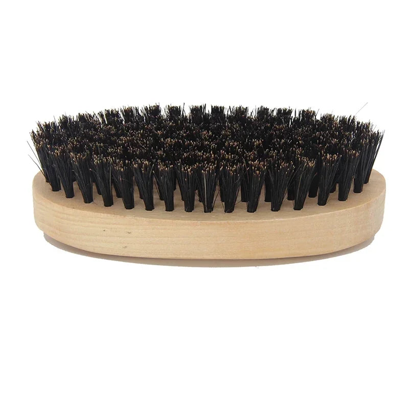 Wooden Hair Beard Brush For Men