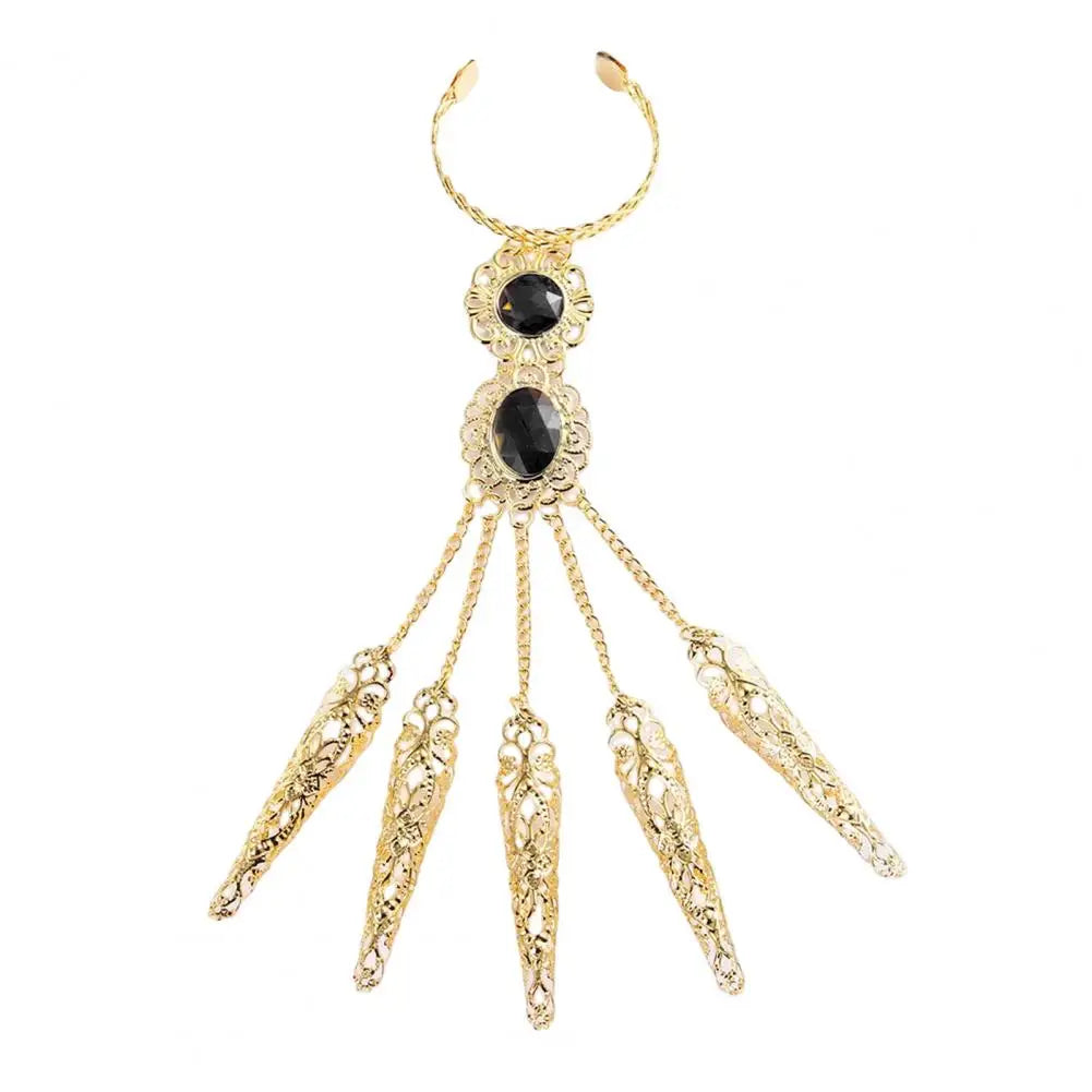 Finger Bracelet Golden 5 Long Finger Nails