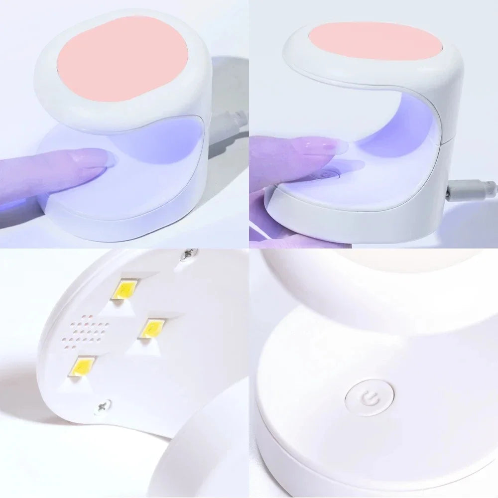 Compact 16W UV-LED Nail Lamp