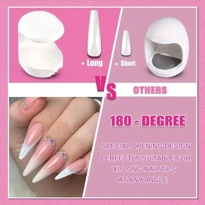 Compact 16W UV-LED Nail Lamp