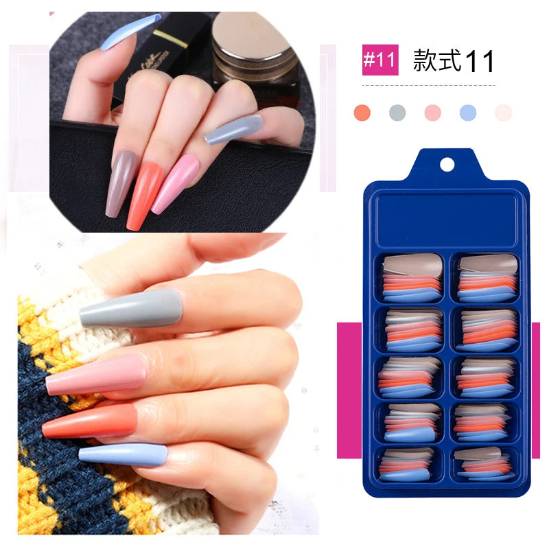 100pcs/box Acrylic Artificial False Nail