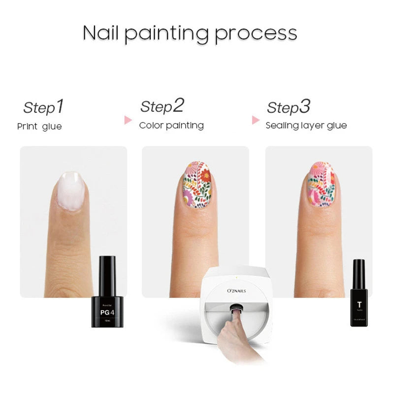 O2NAILS Smart Professional Mobile Nail Printer Machine