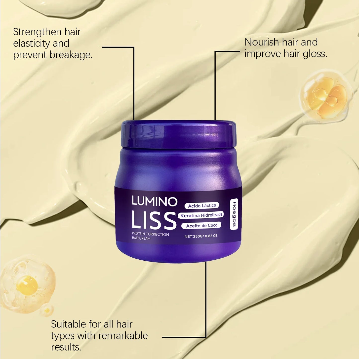 Keratin Hair Cream Fast Smoothing