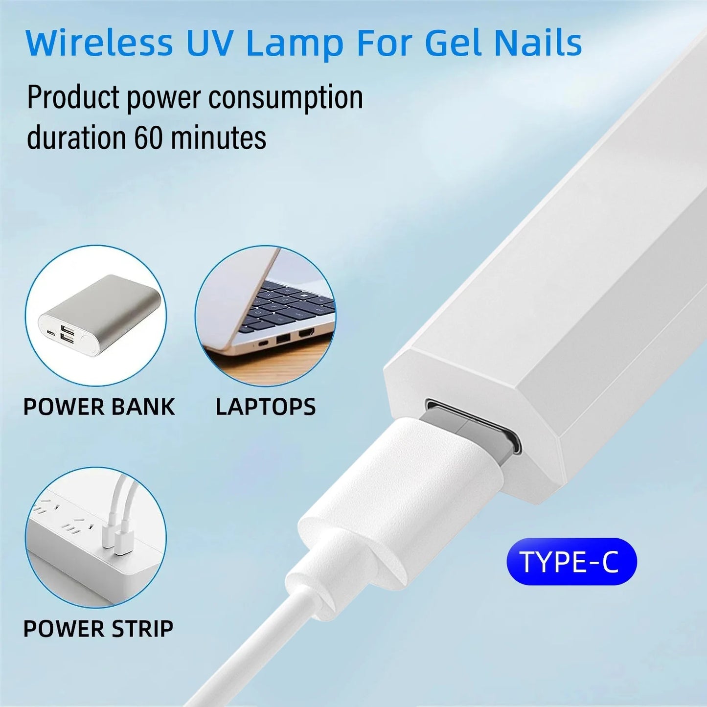 YIKOOLIN Mini UV Light Cure Nails Lamp