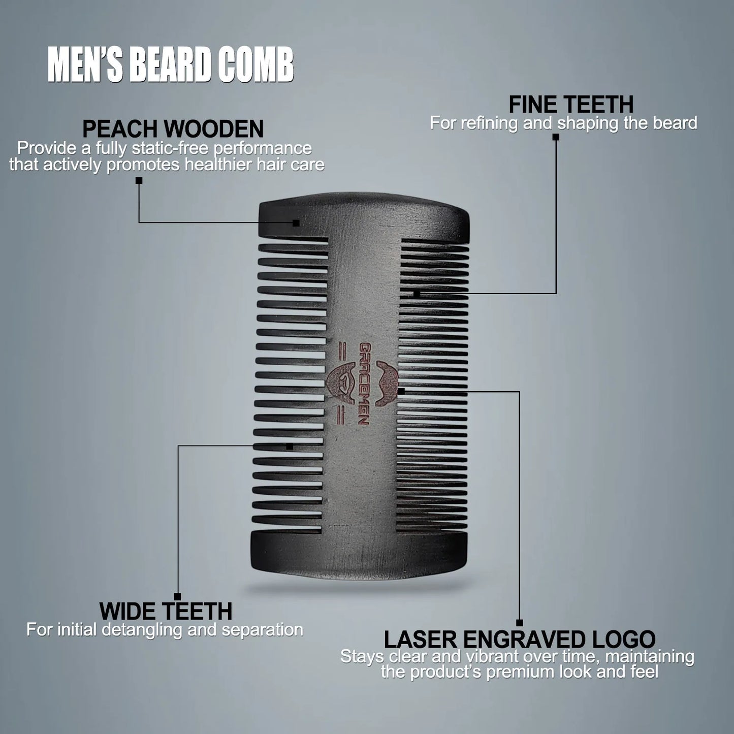 Gracemen Beard Kit - 6 in 1 Grooming Set for Men