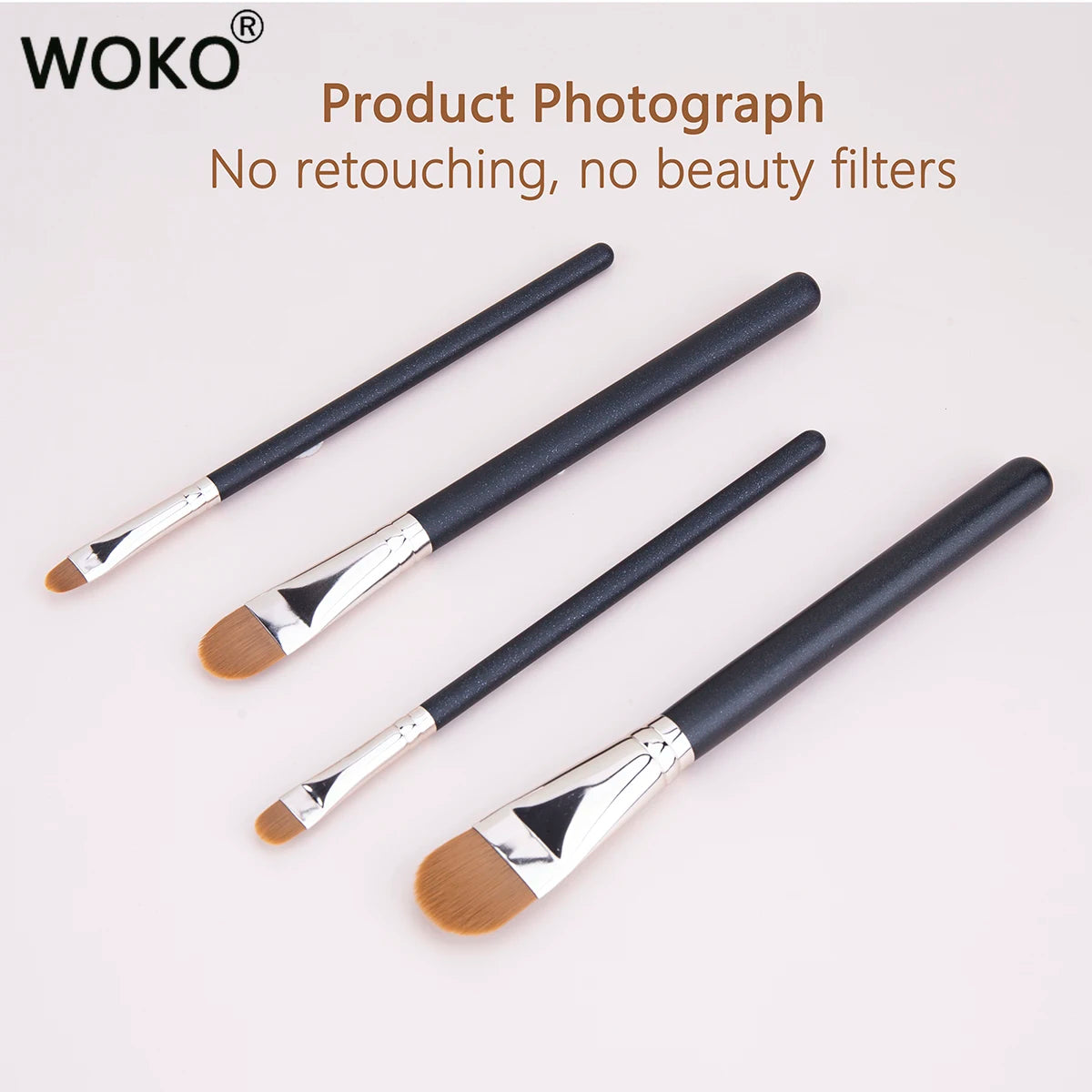4 Types Sizes Upgraded Ultra-thin Foundation Concealer Makeup Brush