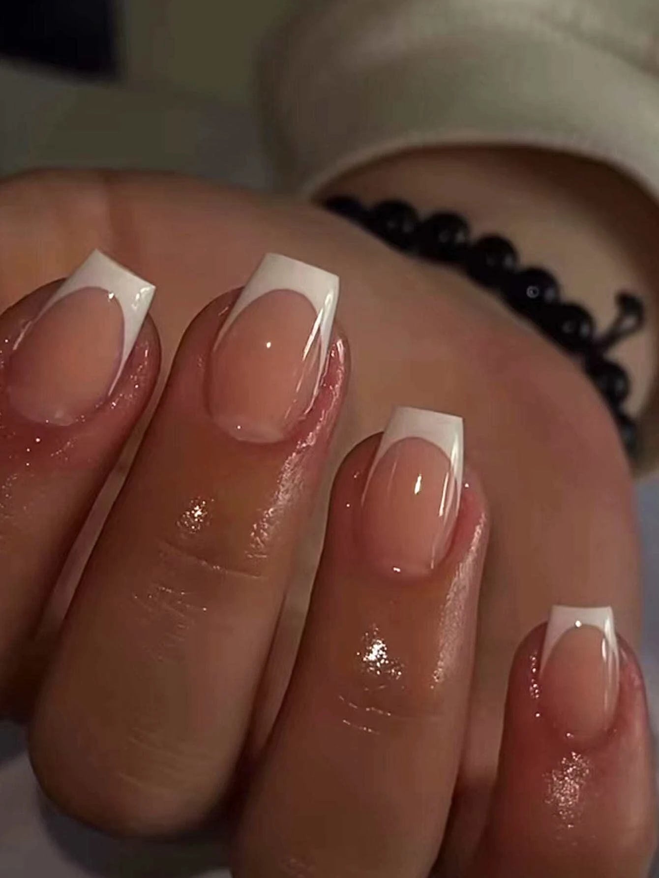 24pcs/set short square false nails for women