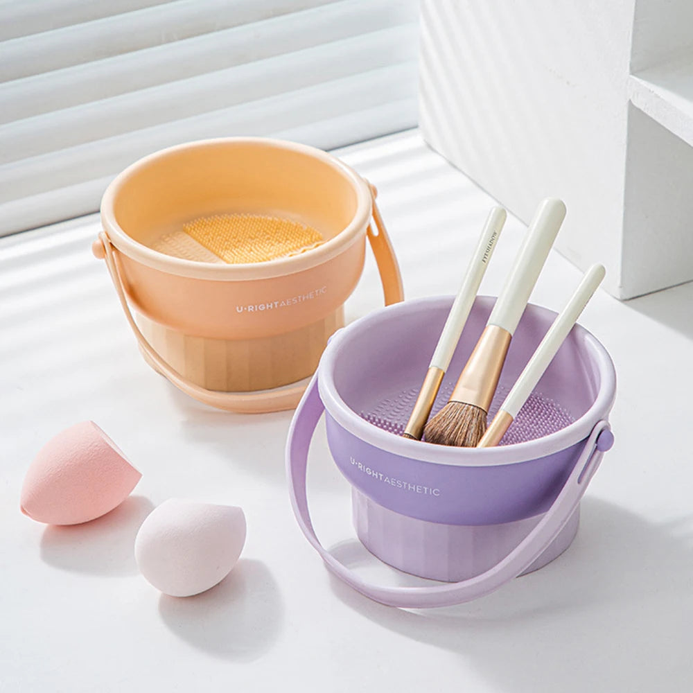 Makeup Brush Cleaning Bucket Washing And Drying Tools