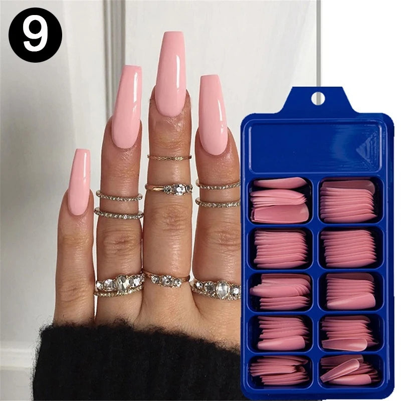 100pcs/box Acrylic Artificial False Nail