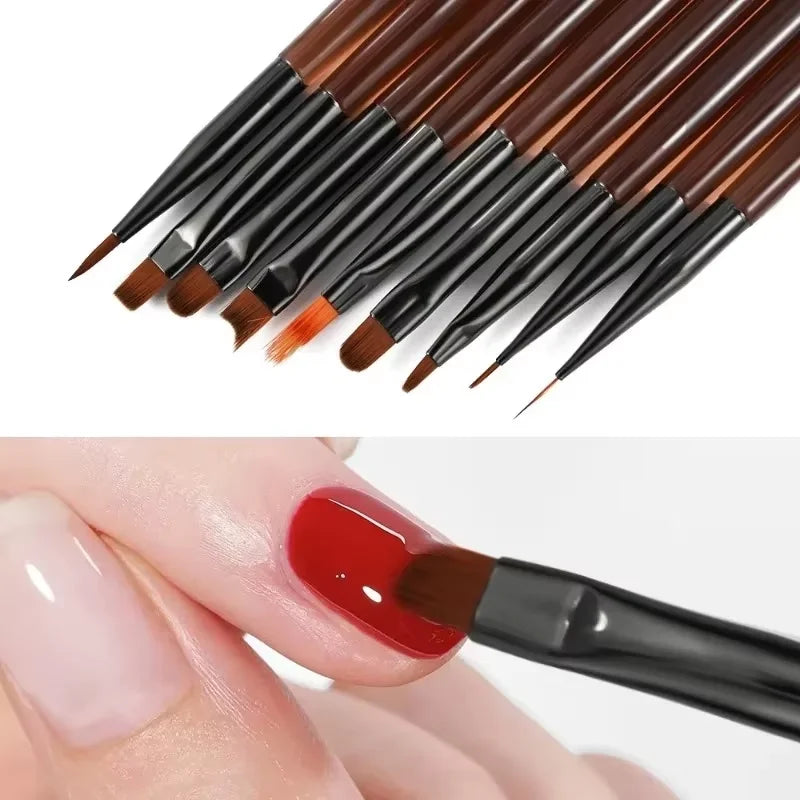 LINMANDA Nail Art Design Pen Painting Tools with Nail Extension